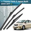 For Toyota Yaris 2 Hatchback Japan Built 2005-2011 Wiper Front&Rear Wiper Blades Windshield Windscreen Window Brushes 24"16"12