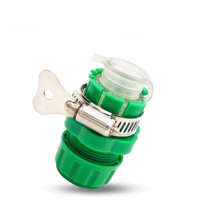 Multifunktionaler 4-Punkt-Wasserhahnverbinder: Schnellwechsel-Kunststoffnippel für Autowasch-Wasserpistole