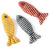 Cat Toys, Huge Linen Fish for Teasing Cats, Self-entertainment, Chewing and Grinding Teeth Cat, Mint Fish, Wavy Cloth Fish Cat Toys