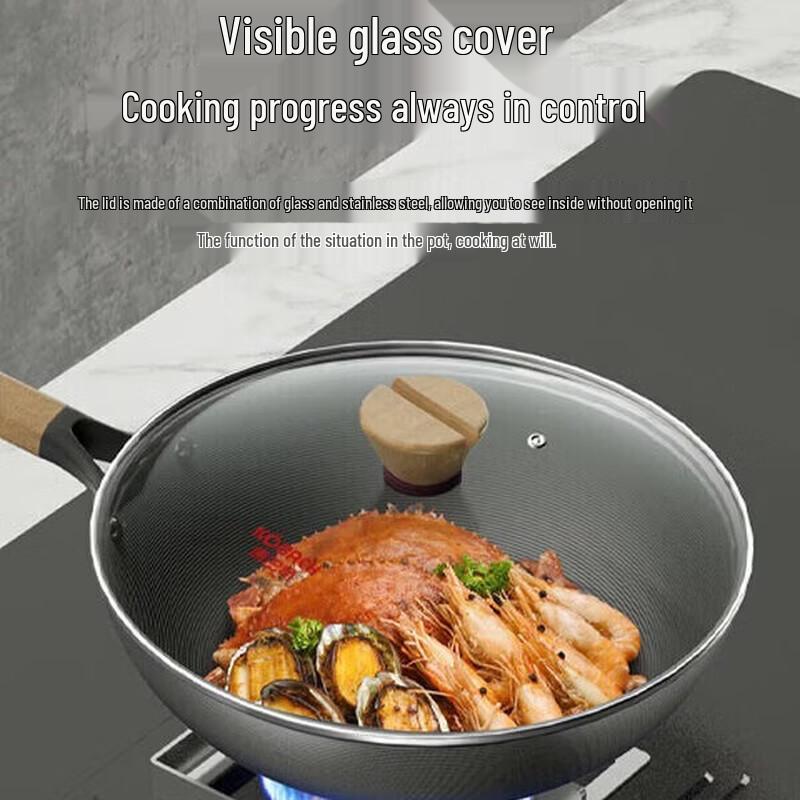 

KOBACH Lightweight 304 Stainless Steel Wok