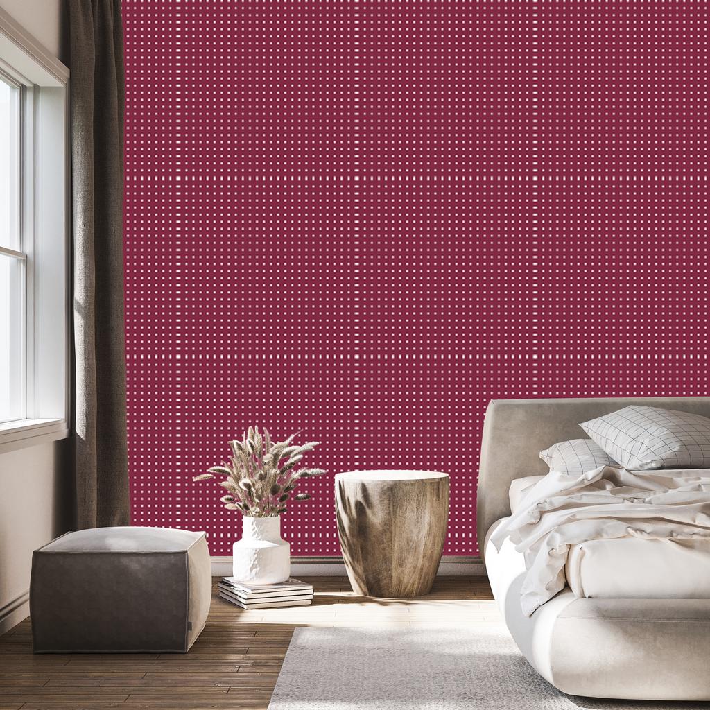 Wallpaper Dots of Roses, Rose Center for Living Room and Bedroom 50x1000
