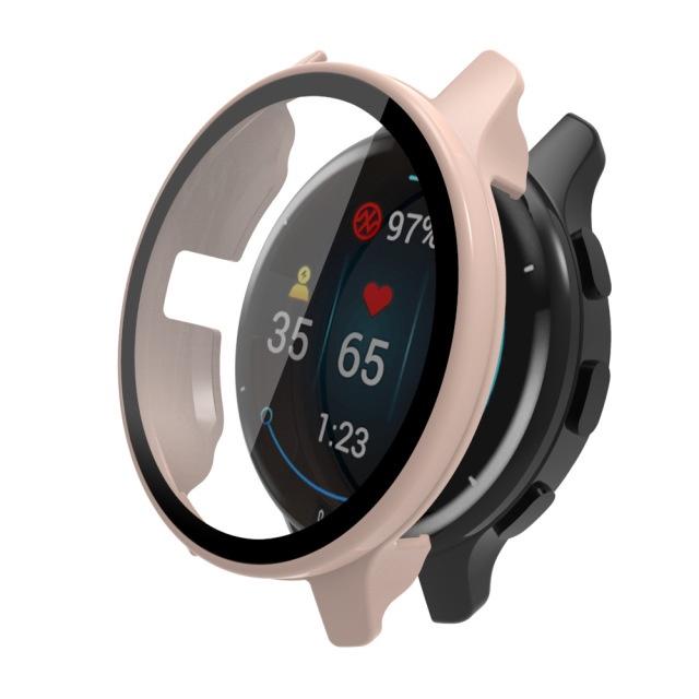 

ПК + Захисний чохол із загартованого скла для Garmin Venu 2 / Venu2S 40 мм 45 мм Garmin Venu 2 Plus Захисна плівка Аксесуари For Venu 2 рожевий