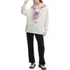 Fila Heritage Series Printed Letter Hoodie Women Sweatshirt Cloud-Mushroom-White F11W418214F-WT