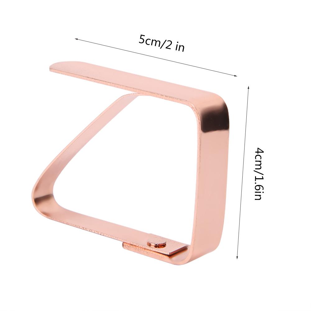 4Pcs Stainless Steel Table Cloth Cover Clips Anti Slip Tablecloth Holder Clamps