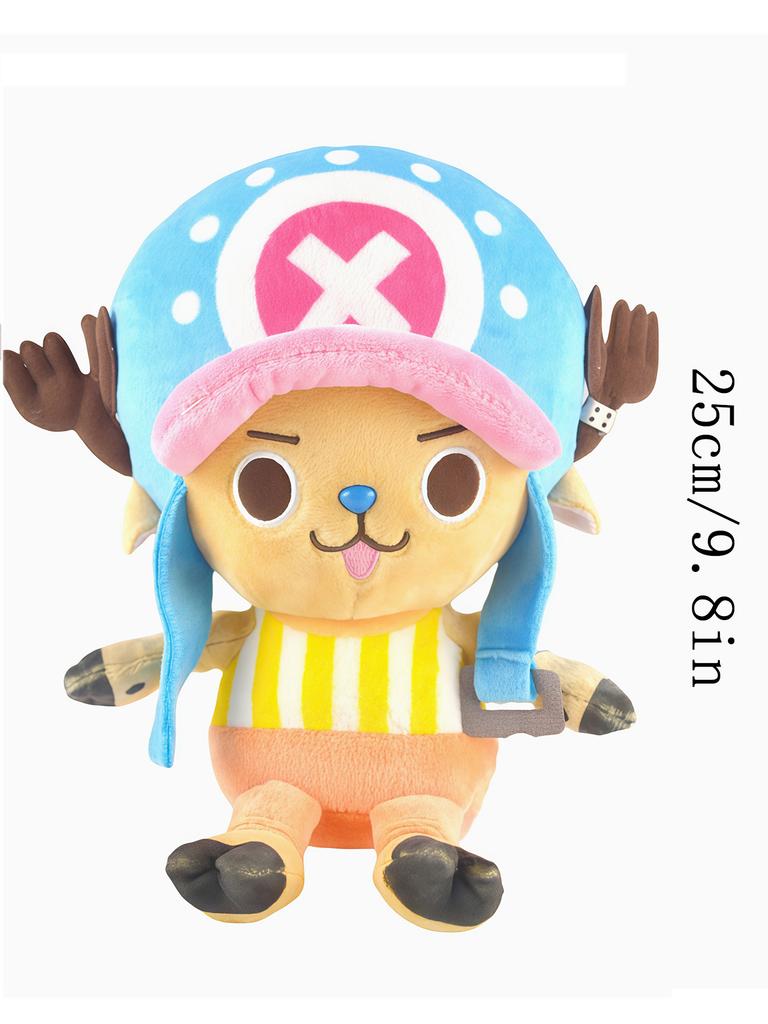 14-35cm/5.5-13.7inch Genuine ONE PIECE Stuffed Plush Toy Kawaii Plush Keychain Toy Tony Chopper Soft Stuffed Plush Doll Keychain