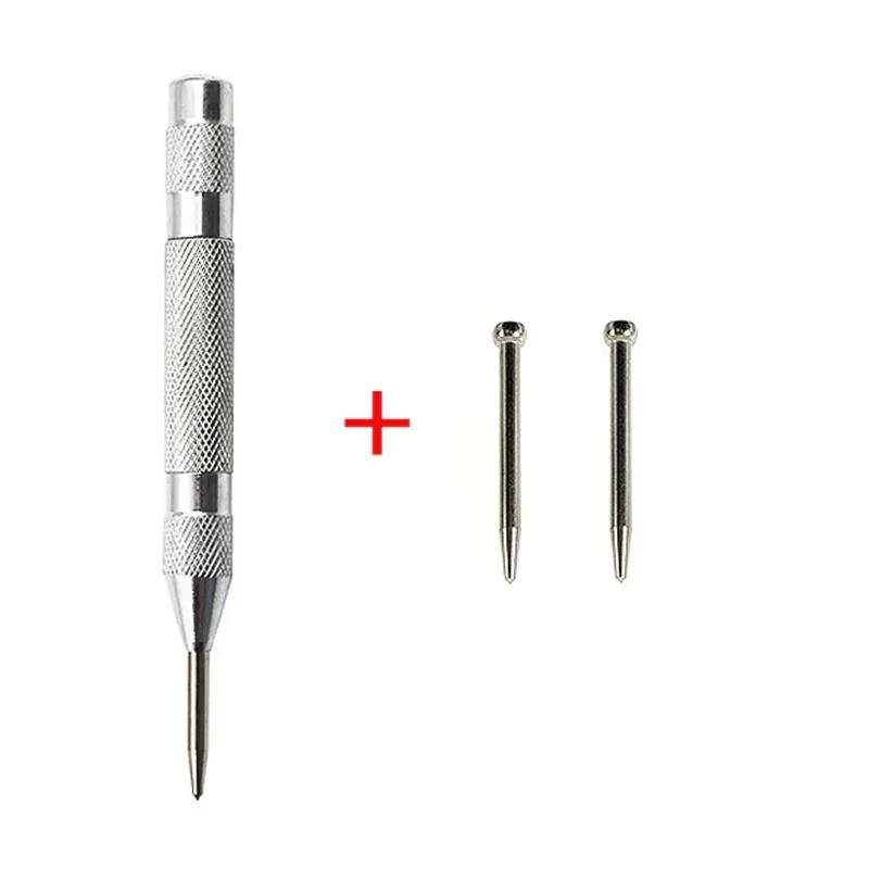 Automatic Center Punch Non-Slip Metal Punch Woodworking Tool Hand Tool For Wood Metal Steel Aluminum