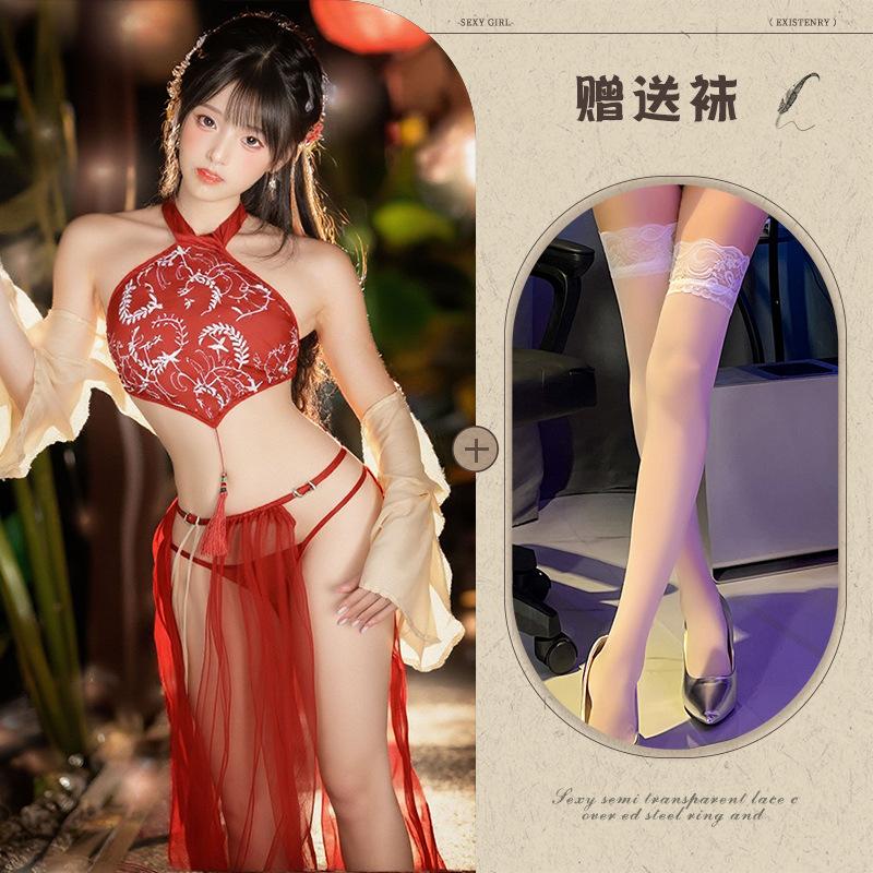 Ancient Fairy Hanfu Sexy Pure Passion Sex Products Belly Pocket Women's Sex Underwear