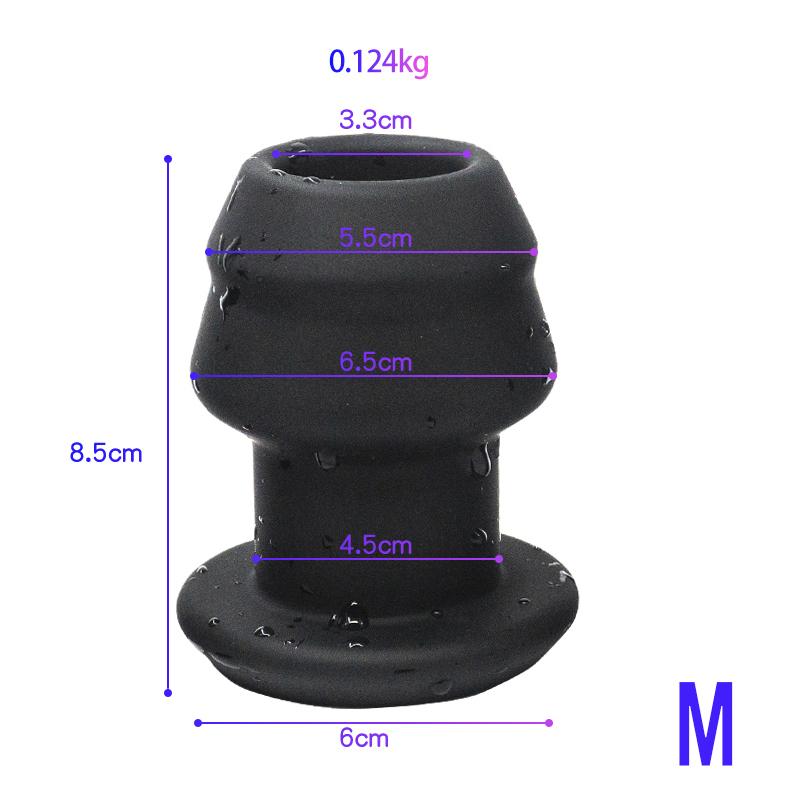 Silicone Hollow Anal Plug With Stopper Speculum Enema Anus Dilator Butt Plug Prostate Massage Bdsm Sex Toys For Woman Men