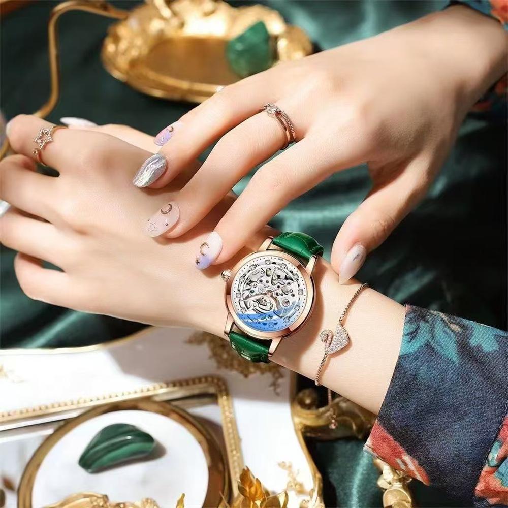 CHENXI Women Automatic Mechanical Watch Top Brand Luxury Stainless Steel Waterproof Wrist Watch