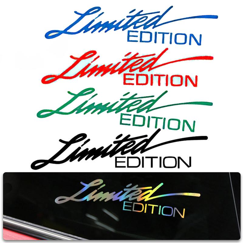 Car Vinyl Stickers LIMITED EDITION Sticker Creative Fashion Car-styling Decoration Auto Body Window Glass Decoration Laser Decal