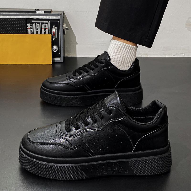 

Men s Autumn White Thick-Soled Breathable Sneakers: Versatile, Trendy, Casual Skate Shoes 43