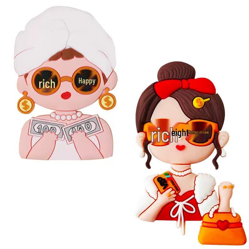 Mother's Day Cake Decor: Cute Mom & Bestie Ornaments - Internet Celebrity Duck Plug-in.