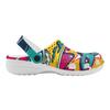 Unisex Printed EVA Clogs Breathable Lightweight Garden Shoes Slip On Beach Bathroom Pool Home Summer Wear Indoor Outdoor Use