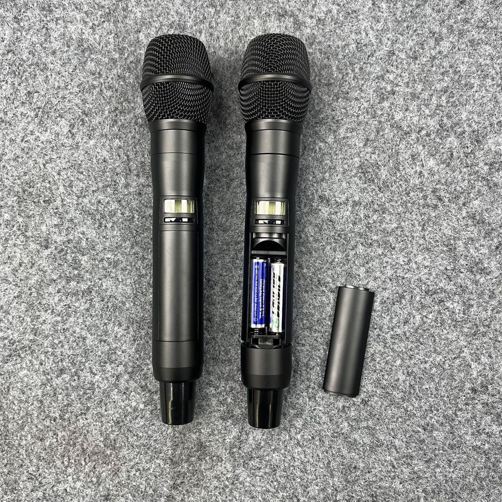 True Diversity Wireless Microphone Set with High Sound Quality, Dual Microphones
