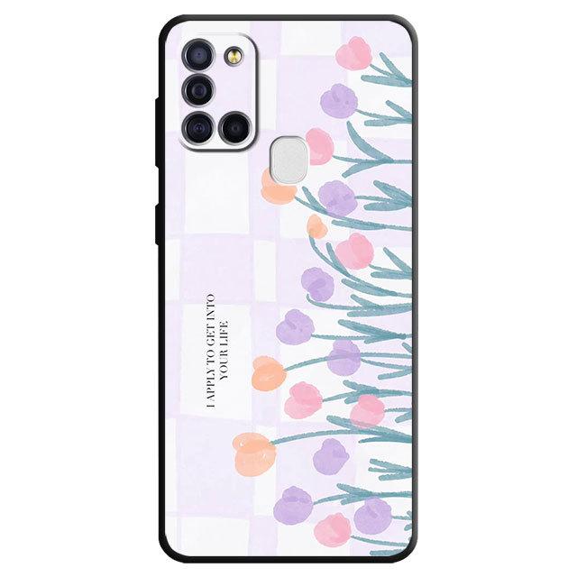 Cartoon Flower Phone Case For Samsung Galaxy M51 M52 M33 M30s M12 M13 M31 M22 M32 5g M23 M21 M31 Prime Matte Silicone Cover