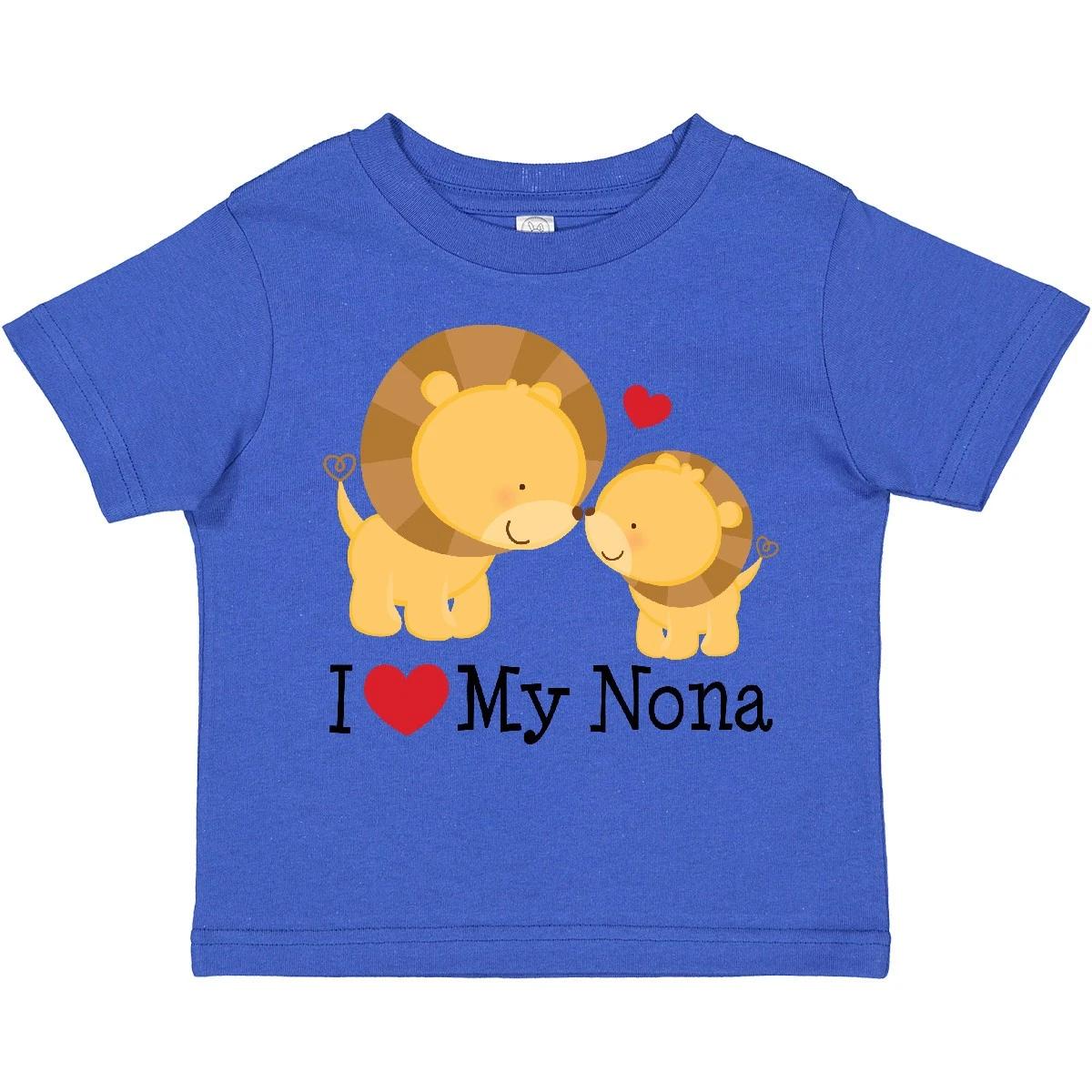 Inktastic I Love My Nona Toddler T-Shirt Heart From Child Preschooler Kid 160