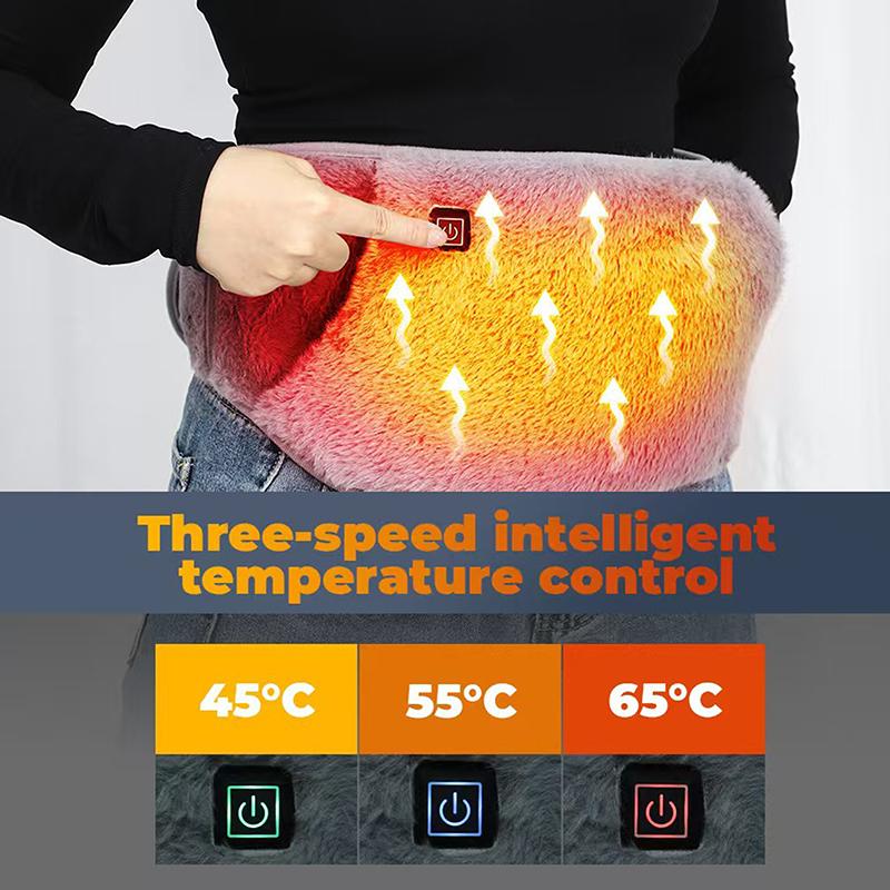Usb Powered Heating Waist Belt, Heating Pad With Hand Pockets, Electric Heated Waist Belt For Period Cramps Body Joints Pain