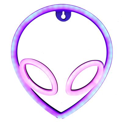Segno Neon Alieno Alimentato da USB Lampada Decorativa al Neon LED per Soggiorno Camera da Letto Matrimonio