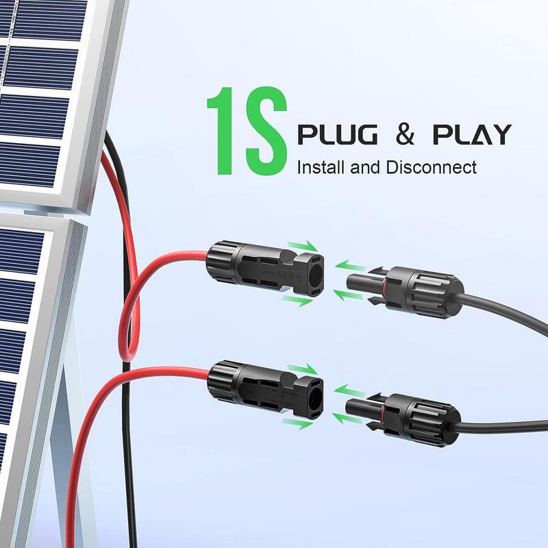 Solar Cable Connectors Y Branch Solar Connection Cables Wire Connector Solar Cable For Charging Air Conditioner And Heating