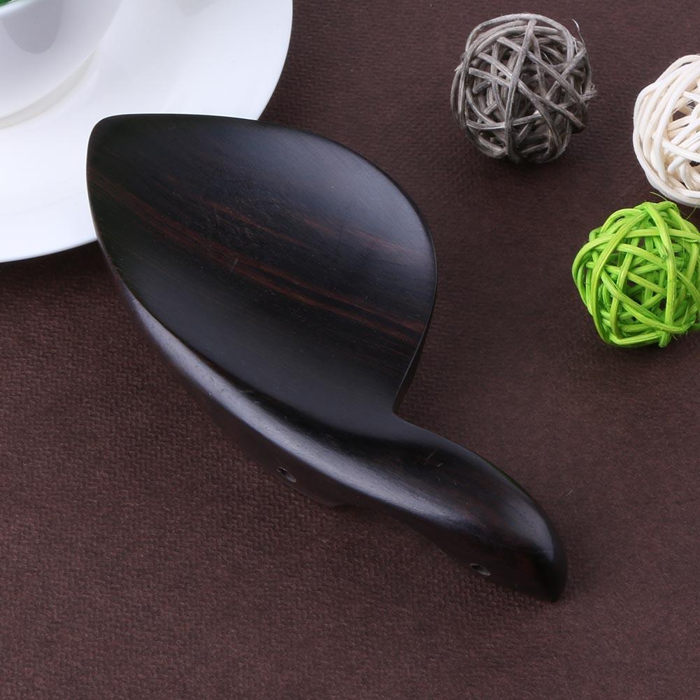 Violin Chin Rest with Screw Black Violin Chinrest Ebony Wood Violin Chin Holder 3/4 4/4 Violin Parts Accessories