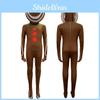 Gingerbread Man Children Jumpsuit Christmas Cosplay Costume Role Party Play