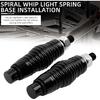 DREAMIZER 2PCS Whip Lights Barrel Spring Mounting Base LED Whip Lights Spring Base Quick Release Whip Spring Base Compatible with Cam Am Maverick X3