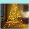 Christmas Led Ring Topper Light With Power For Holiday Tree Decoration