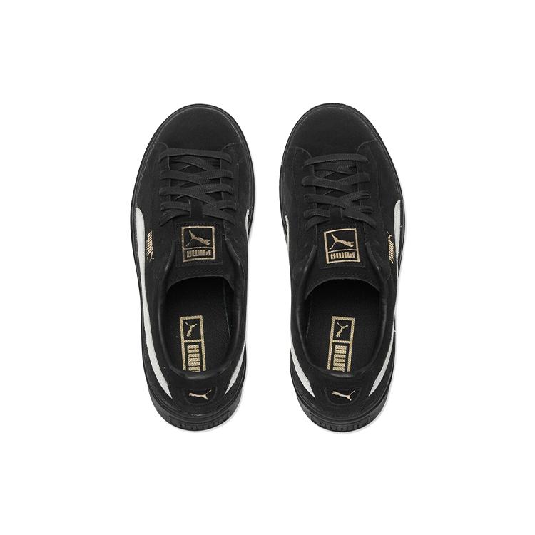 PUMA Suede Skate Shoes 'Black White' Women's (Unisex) Skateboard Shoes 364718 03