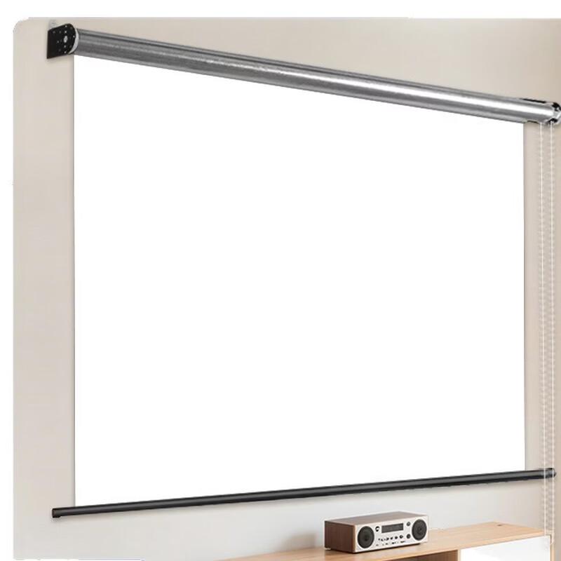 Manual Pull-Down Projector Screen for Home and Office