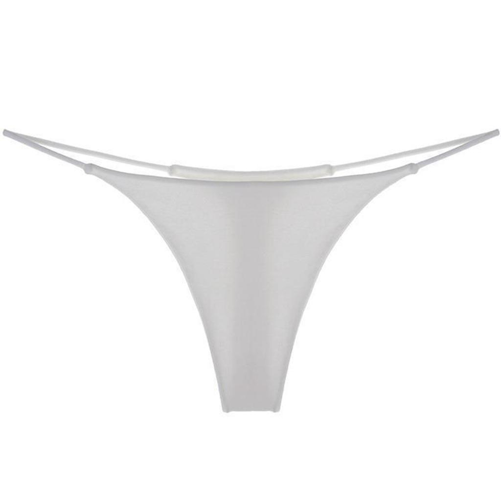 8 PZ Perizoma Bikini Sottile Intimo da Donna in Cotone Morbido e Seta Lattiginosa Taglio Alto per Luna di Miele Colore