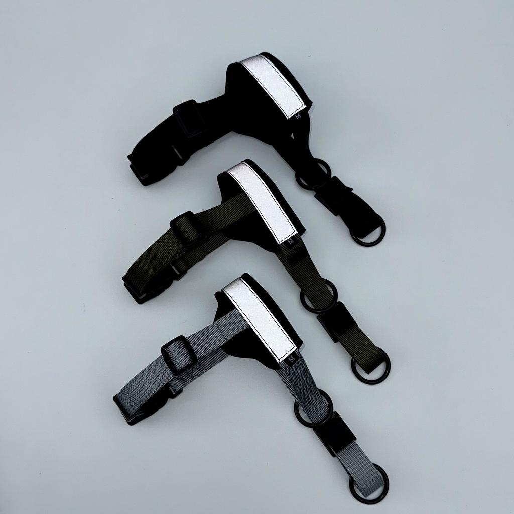 Pet Muzzle Outdoor Restraint Anti Bite Anti Eating Randomly Breathable No Mouth Tightness Night Reflective Adjustable