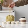Portable Ceramic Travel Tea Set - 6 Pieces