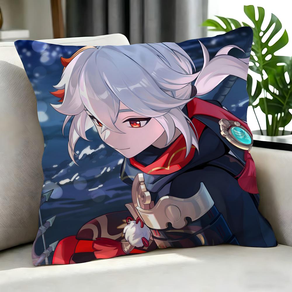 anime Kaedehara Kazuha Cushion Cover Cushion Cover Set Pcs x x x Pillowcase Decorative Sofa Home Decor