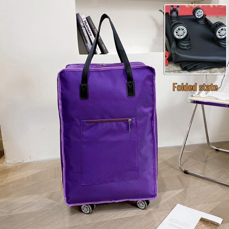 Reisetasche mit großer Kapazität, faltbar und mit Rollen – Unisex-Gepäck, Umstands- und Einkaufsaufbewahrungslösung