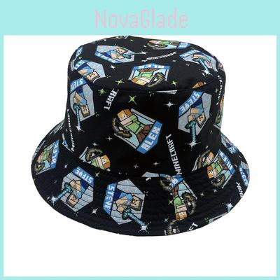 Minecraft Printed Summer Fisherman Hat With Wide Brim Sun Protection For Adults