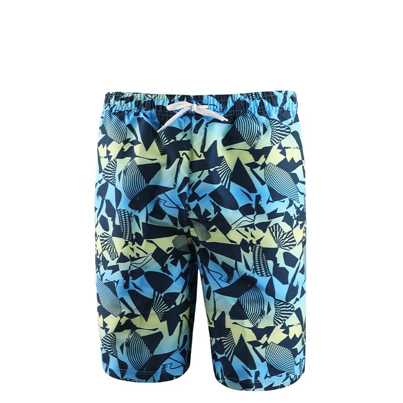 Li Ning Beach Shorts Men s Versatile Yellow Blue LWKN023-1 L