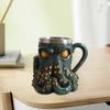 3D Devil Octopus Beer Mug with Tentacle Handle Gothic Cthulhu Pirate Drinkware Night Medieval Fantasy Gift