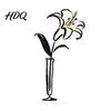 Invisible Clip Slot Holder Desk Memo Holder Acrylic Flower Vase Photo Display
