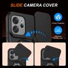 Sliding Camera Lens Cover Armor Phone Case For VIVO V70 V2538 V70Elite V2548 Metal Ring Stand TPU Frame Plastic Shockproof Shell
