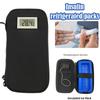 With Thermometer Display Insulin Cooler Travel Case Waterproof Thermal Insulated Refrigerated Medicine Organizer Bag