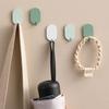 8 PCS Easy Install Adhesive Hook Iron Robe Hook Simple Coat Hook  Home Supply
