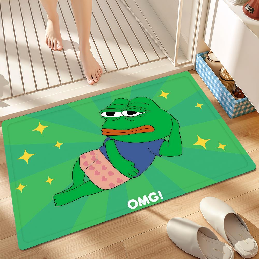 Tappetino La Camera da Letto Ingresso Bagno Rana Stravagante Decorazione Pavimento Corridoio Tappetino Porta Tappeto Divertente P-Pepe Soggiorno Balcone