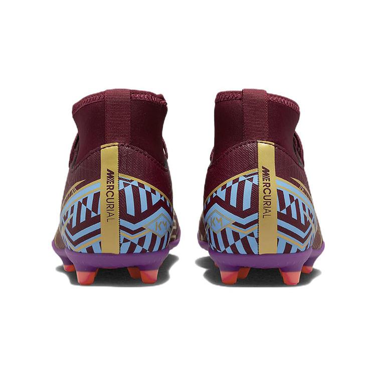 New Nike Kylian Mbapp X Mercurial Superfly 9 Club FG MG 'Dark Beetroot' GS DO9789-694