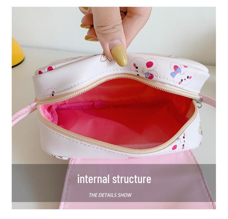 Korean Style Autumn/Winter Children's Cute Rabbit Crossbody Bag, Large Capacity