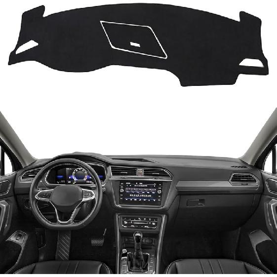 BIBLOZ Dash Cover For Toyota Sienna 2004-2010 Accessories Black Flannel Dashboard Cover Mat Car Dashboard UV Sun Protection