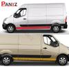 2PCS Car Door Side Stickers For Renault Master 1 2 3 Mk2 MK3 Day Van Camper Motorhome Stripes Decals Conversion Accessories
