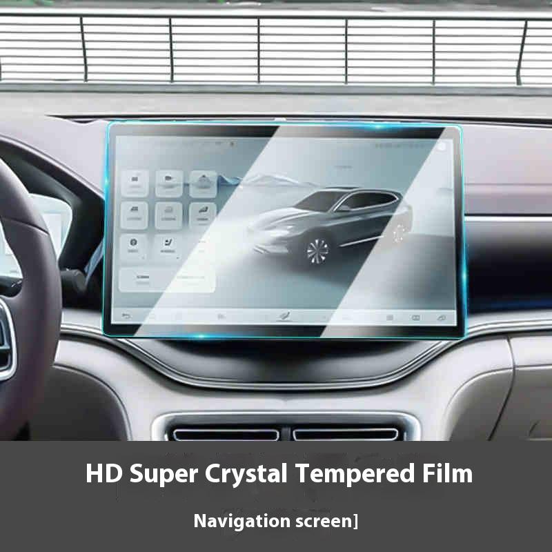 For BYD Song Plus DMI Seal U Sealion 6 Navigation Tempered Glass Screen Protector Central Control Dashboard Blue Light