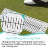 15stupňový golfový papír na dráhu Zlepšení dovedností Golfové tréninkové pomůcky Golfová podložka na patování Venkovní sporty