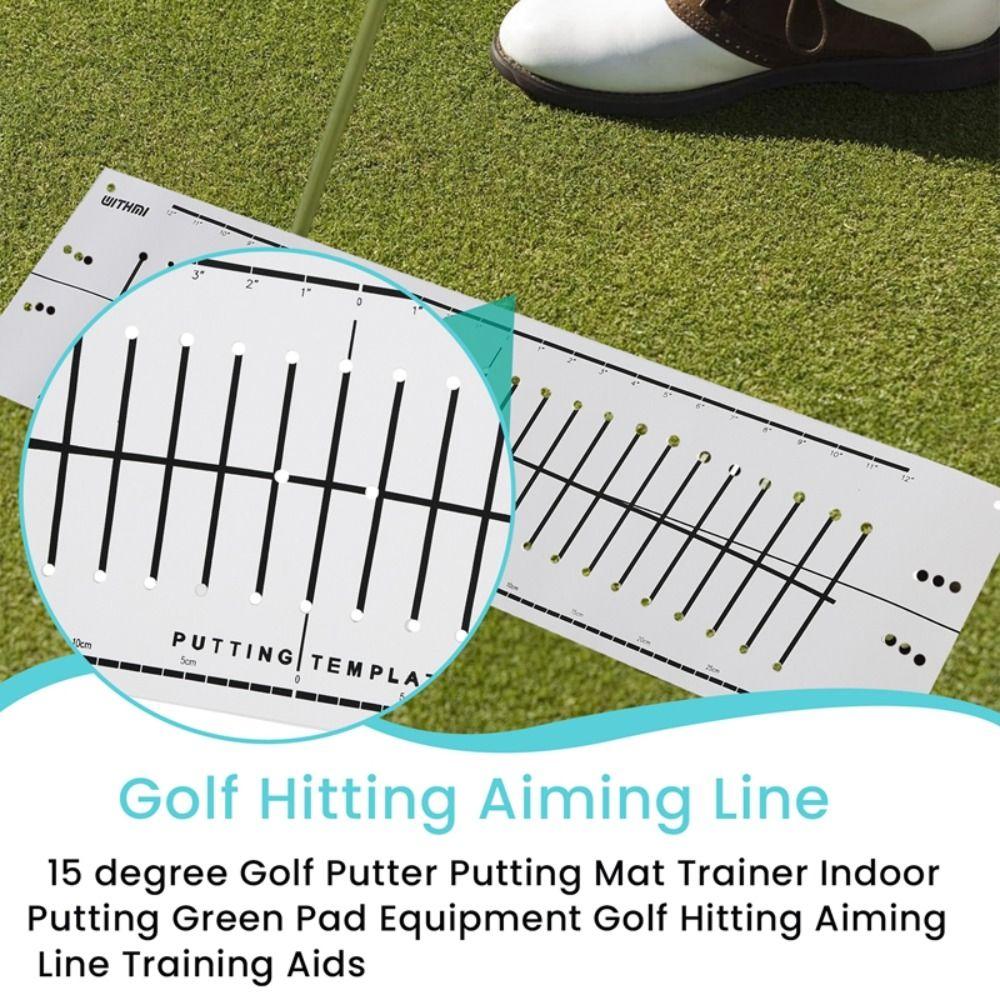 15stupňový golfový papír na dráhu Zlepšení dovedností Golfové tréninkové pomůcky Golfová podložka na patování Venkovní sporty