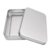 Metal Rectangle Silver Color Playing Cards Storage Box Money Coin Holder Box Candy for Key for Case Business Card Storag